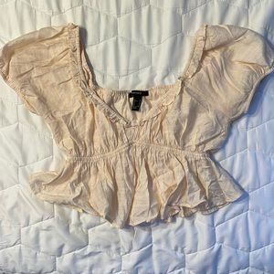 Forever 21 cream blouse. Size medium